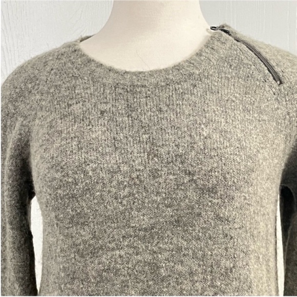 G-Star RAW Women’s Gray Knit Sweater w/ Quilted Elbow Patches Size S - Picture 3 of 9